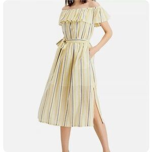 New MICHAEL by Michael Kors off the shoulder midi dress